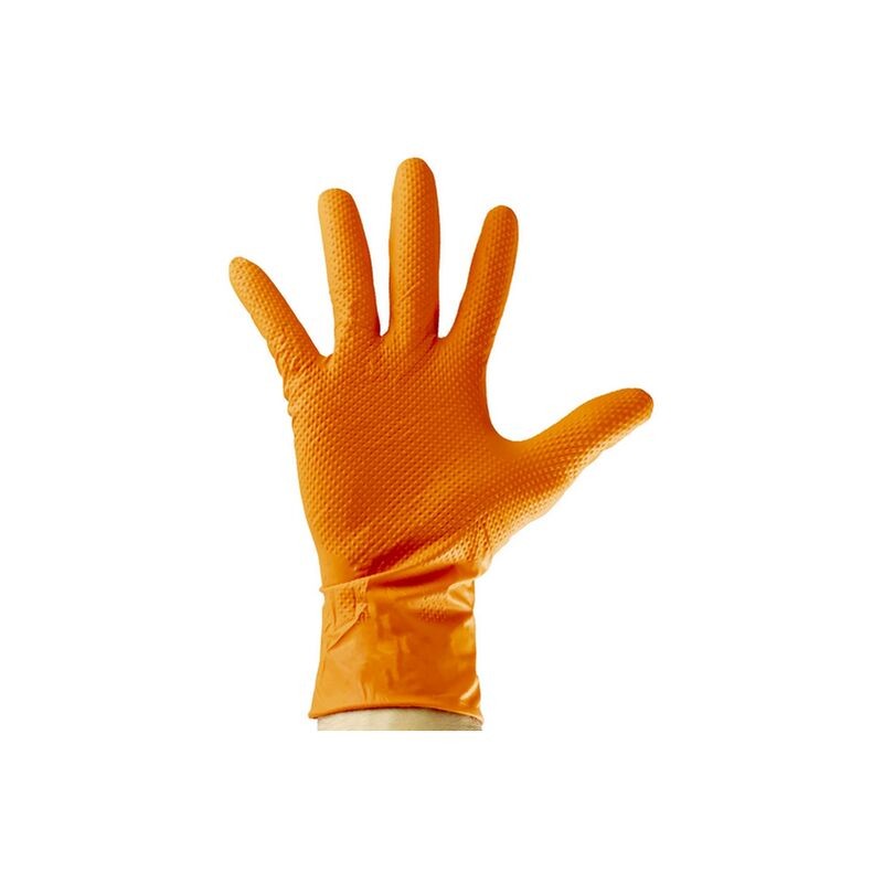 BOITE DE 100 GANTS ORANGE   XL